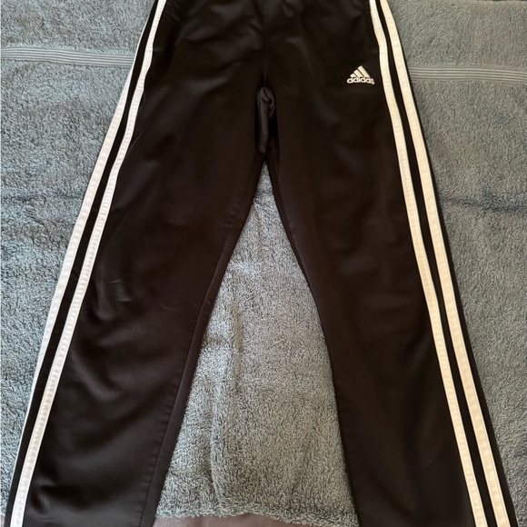 adidas Other - Adidas Black and White Sweatpants with Signature Stripes